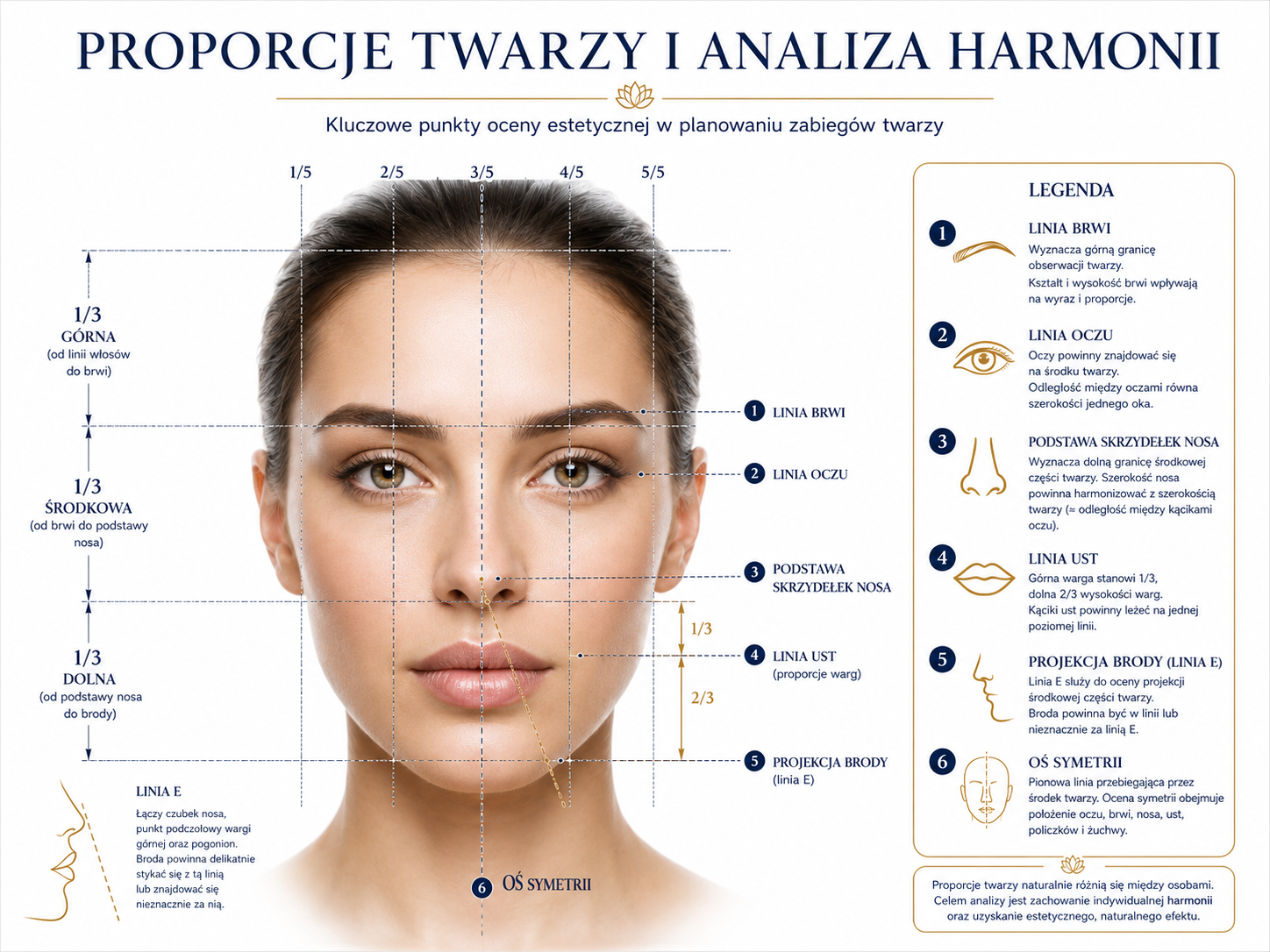 Proporcje twarzy i analiza harmonii
